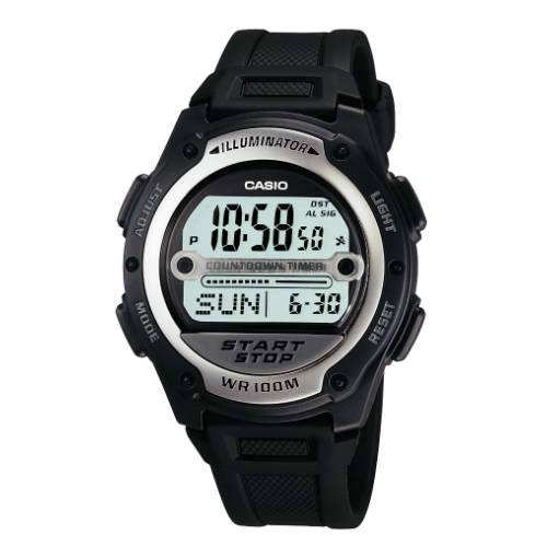 Casio W-756 referee watch - black